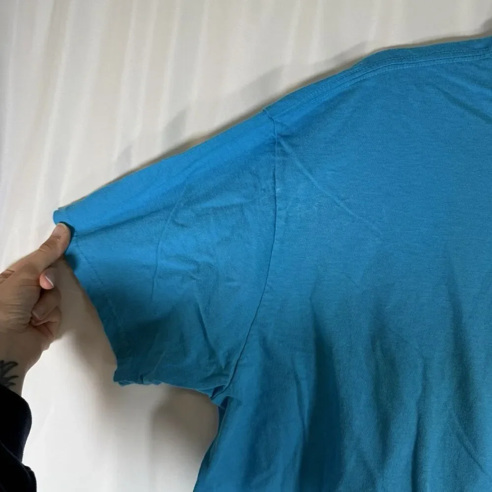 Polo Ralph Lauren Shirt Women's Large Blue Short Sleeve Crew Neck 100% Cotton - Picture 3 of 10